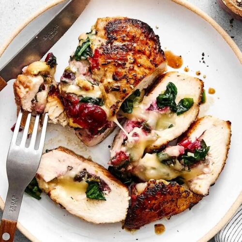 Cranberry Brie Stuffed Chicken Recipe