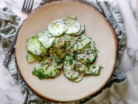 Cucumber Everything Bagel Salad Recipe