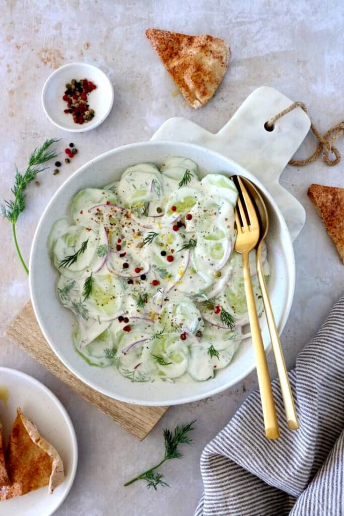 Cucumber Everything Bagel Salad Recipe
