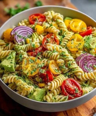 Feta & Cranberry Penne Salad with Orange Vinaigrette Recipe