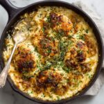 French Onion Chicken Orzo Casserole Recipe