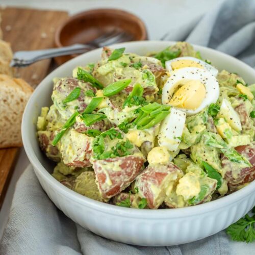 Green Crispy Potato Salad Recipe