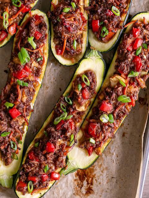 Ground Beef Zucchini Boats Recipe