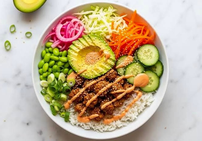 Ground Turkey Bang Bang Rice Bowl Recipe