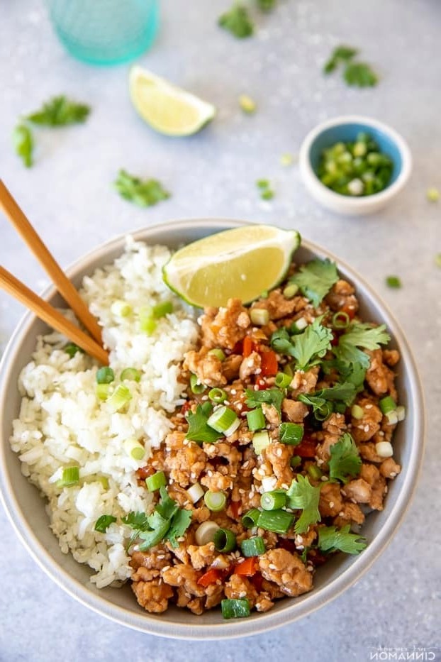 Ground Turkey Bang Bang Rice Bowl Recipe
