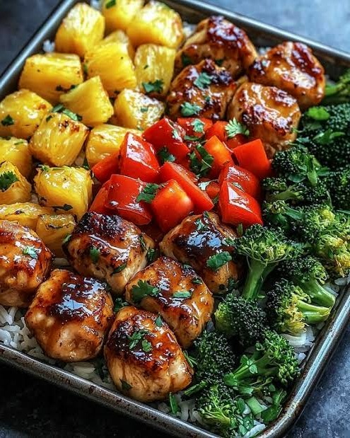 Hawaiian Chicken Sheet Pan Recipe