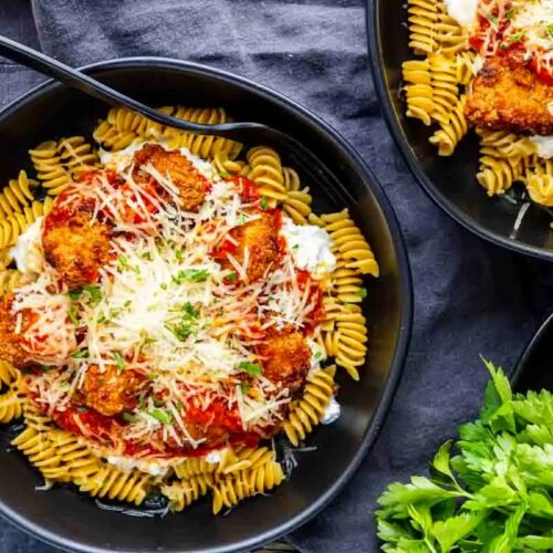 High Protein Chicken Parm Bowl Recipe