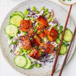 Honey Sriracha Salmon Bowls Recipe