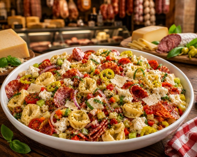 Italian Grinder Tortellini Salad Recipe