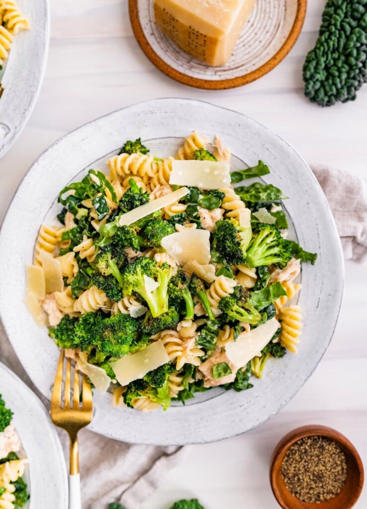 Kale Caesar Pasta Salad Recipe