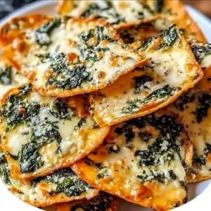 Mediterranean Spinach and Feta Crisps Recipe