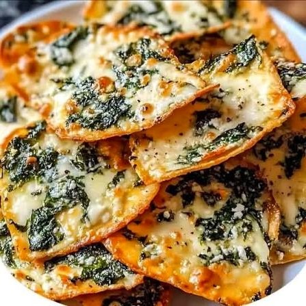 Mediterranean Spinach and Feta Crisps Recipe