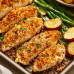 Parmesan Crusted Chicken Sheet Pan Dinner Recipe