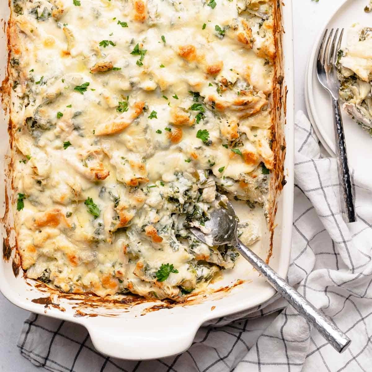 Spinach Artichoke Chicken Casserole Recipe