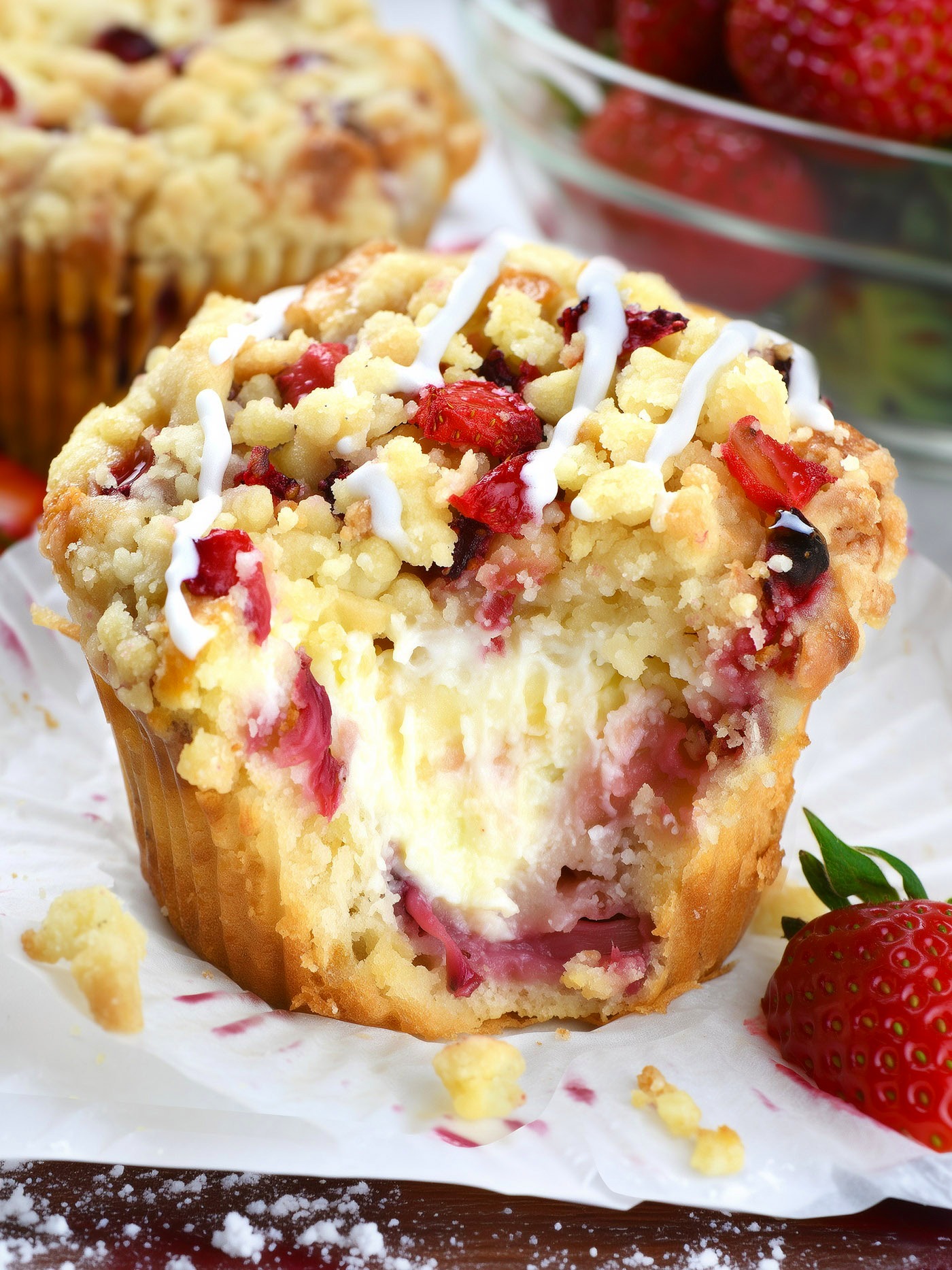 Strawberry Cream Cheese Muffins Recipe