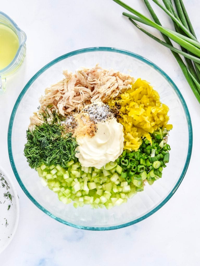 Zesty Pepperoncini Chicken Salad Recipe