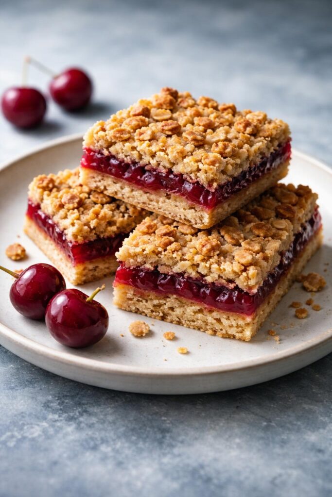 Cherry Crumble Bars Recipe