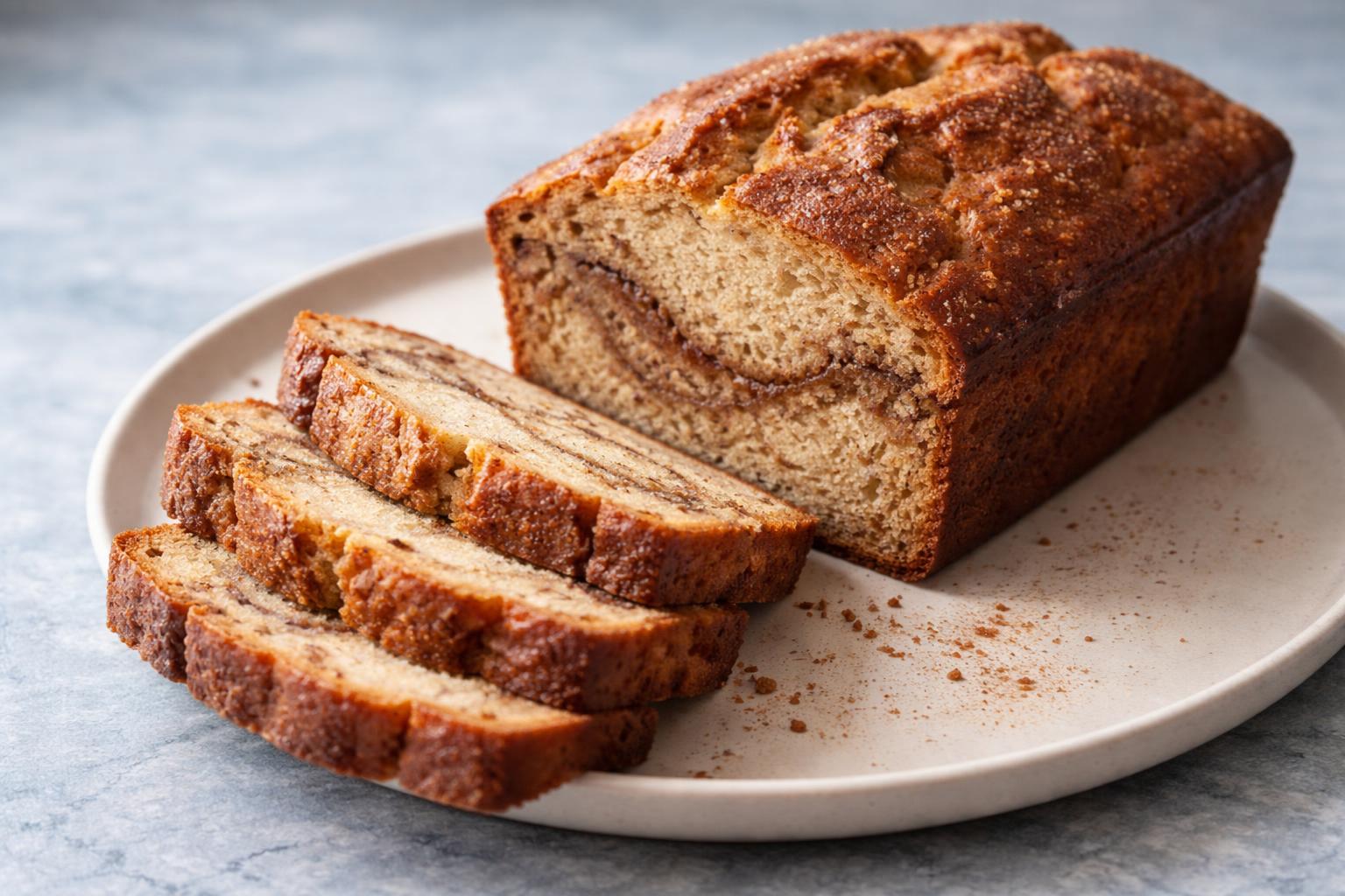 Cinnamon Swirl Banana Bread Recipe