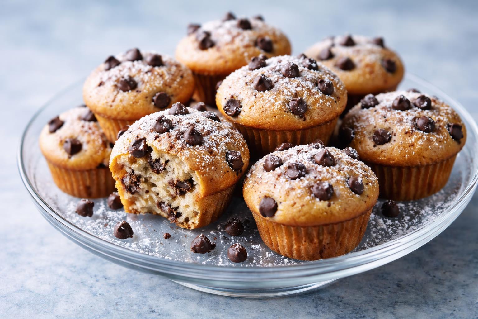 Greek Yogurt Chocolate Chip Mini Muffins Recipe