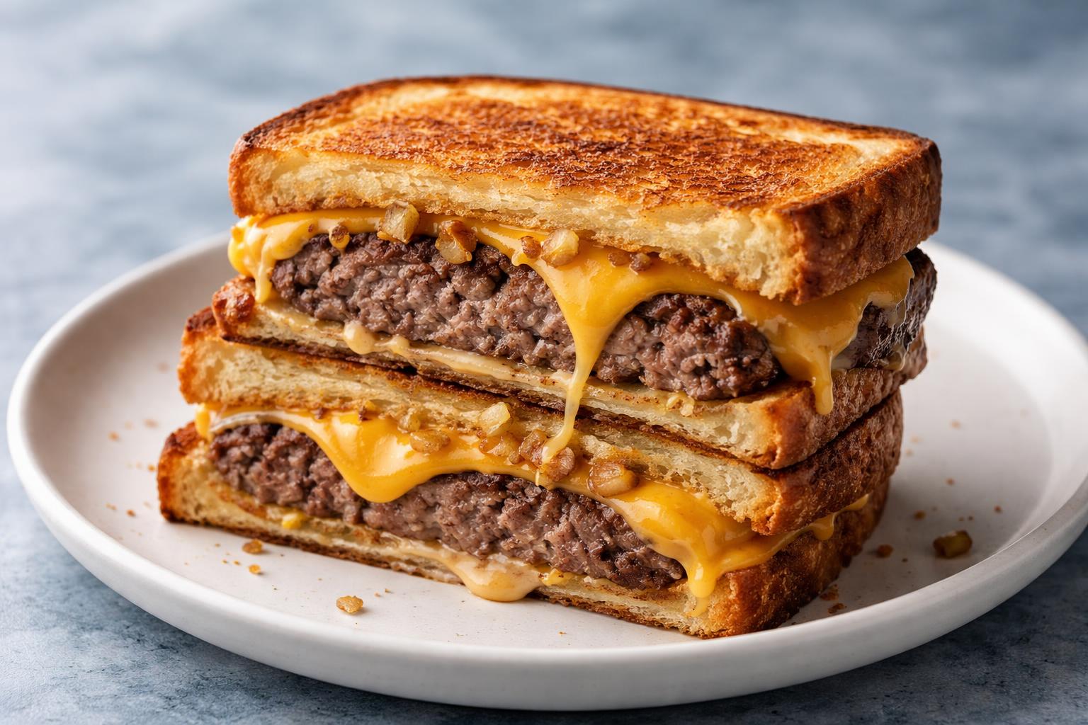 Grilled Cheese Burger Sandwich Recipe