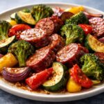 Honey Garlic Kielbasa & Veggies Recipe