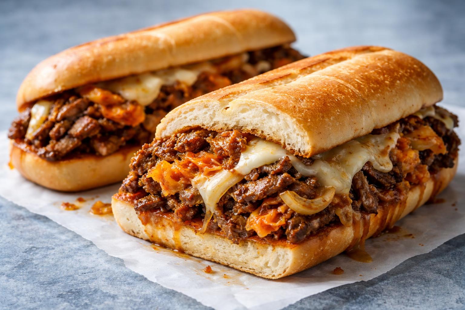 Kimchi Bulgogi Cheesesteak Recipe