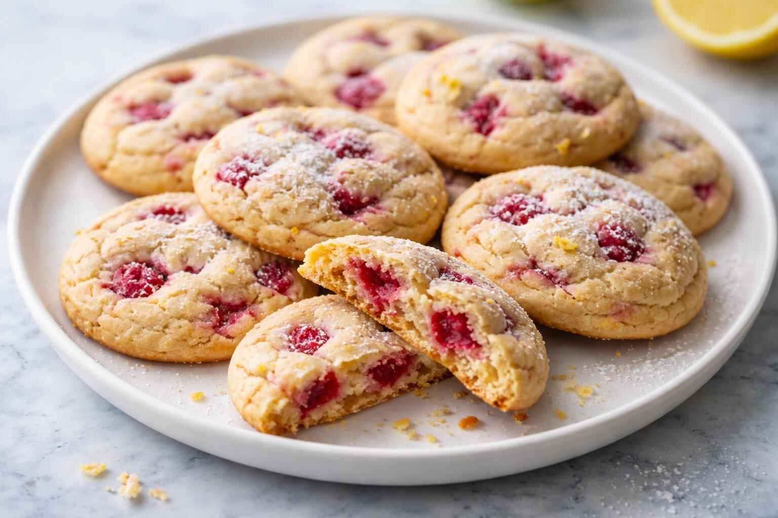 Lemon Raspberry Cookies Recipe